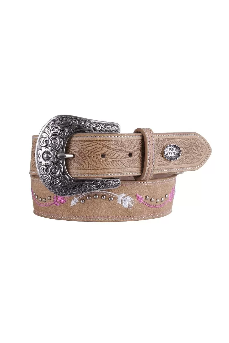 Pure Western Belt Womens Arrow