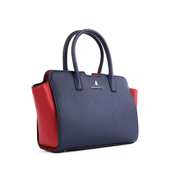 Rainie Satchel (M) Women's Bag - Navy/Red