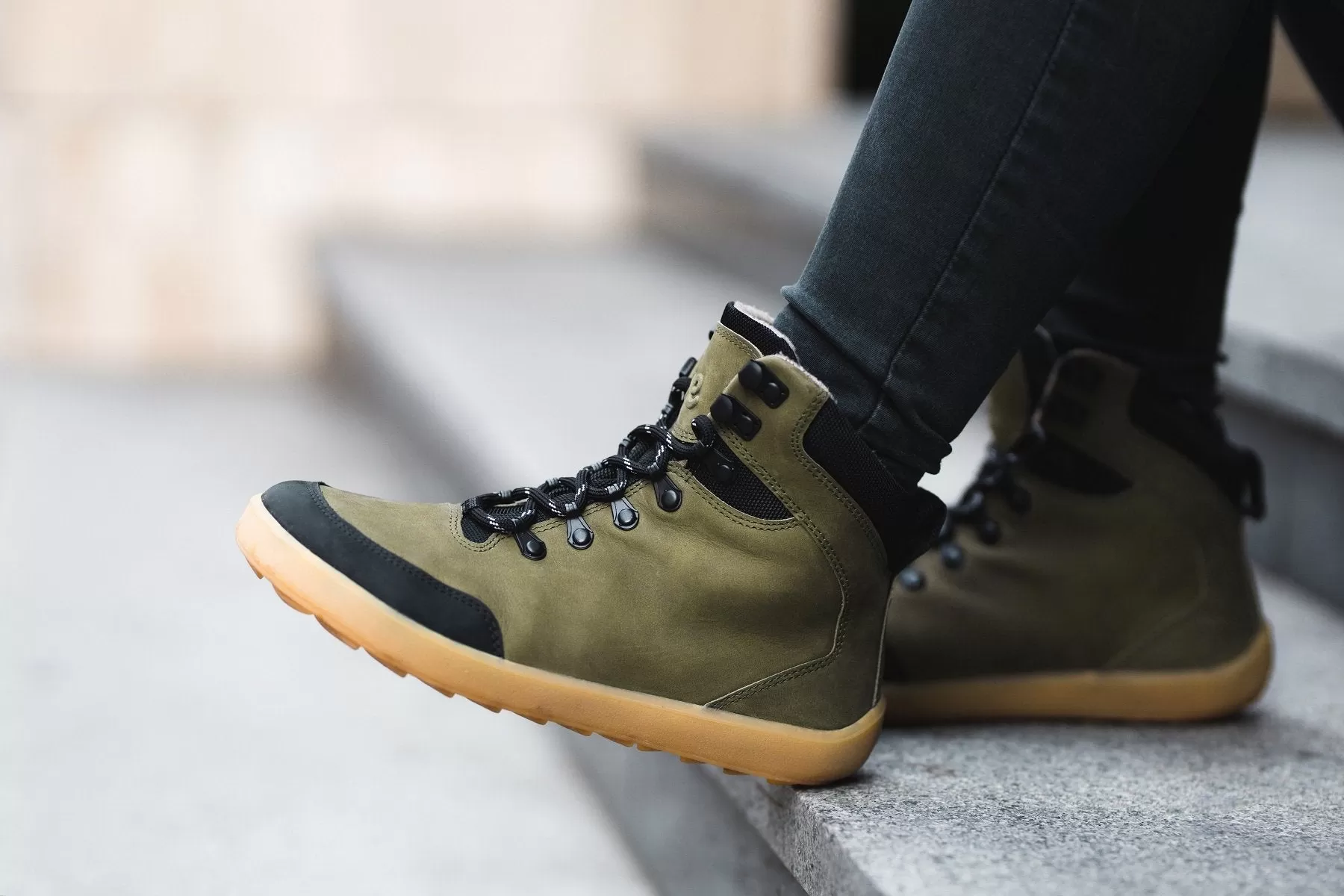 Ranger Army Green Vandringsskor, Stl 33-47