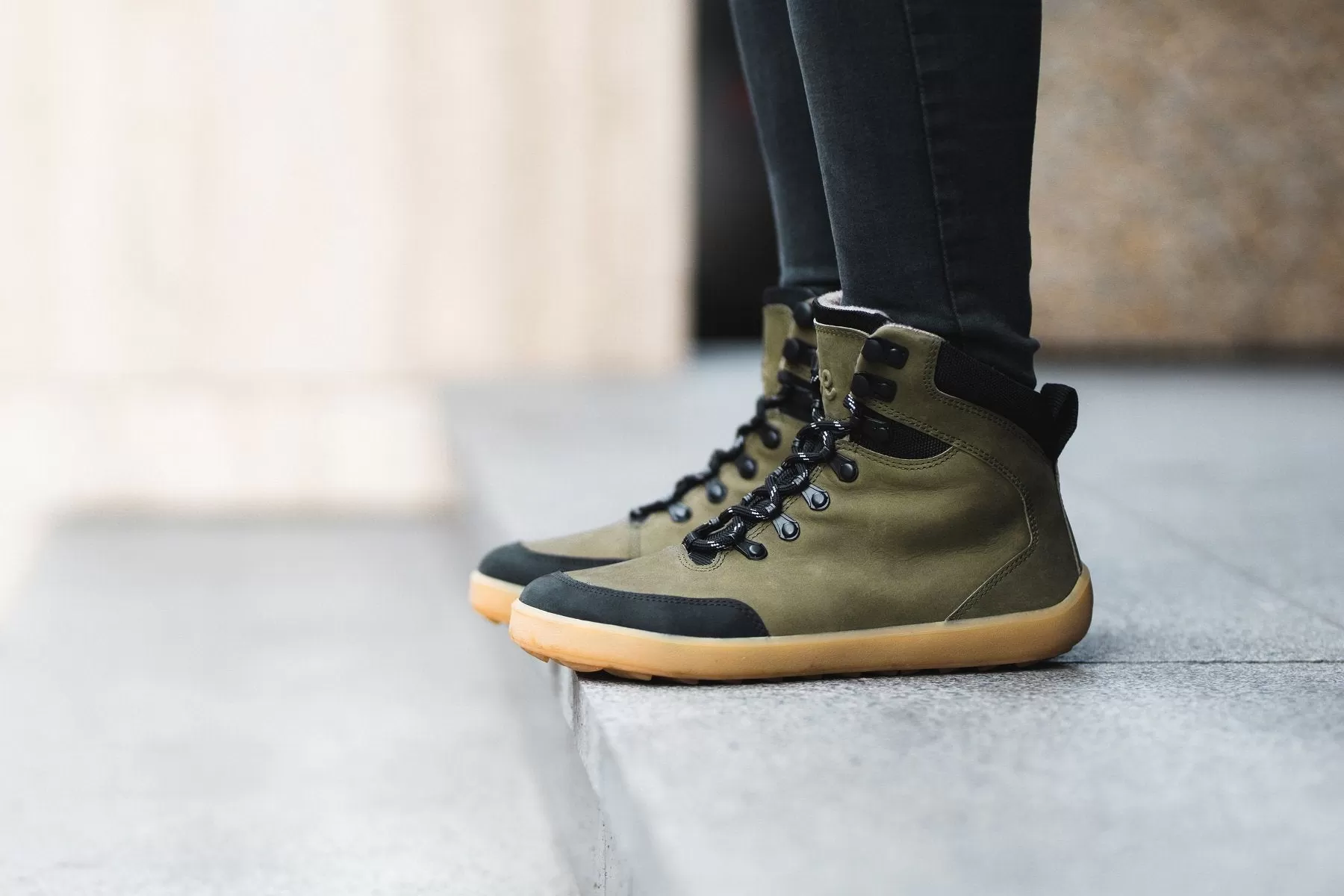 Ranger Army Green Vandringsskor, Stl 33-47