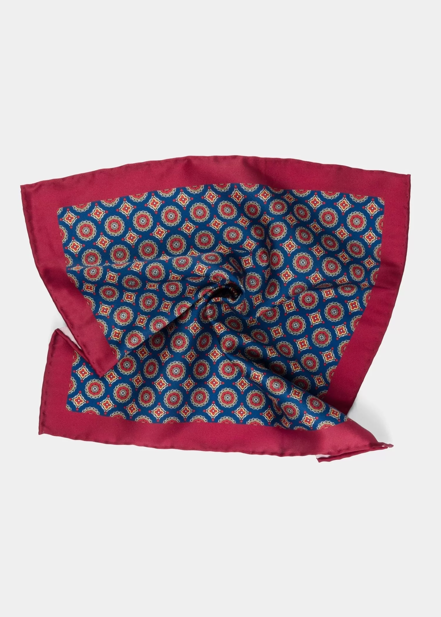 Red Blue Pocket Square