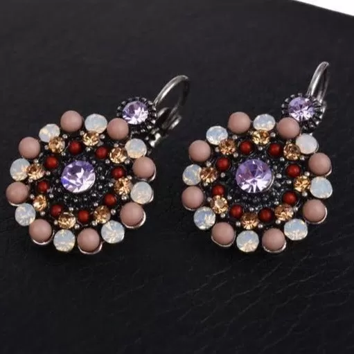 Resin Beads Ethnic Vintage Earring For Women Girls