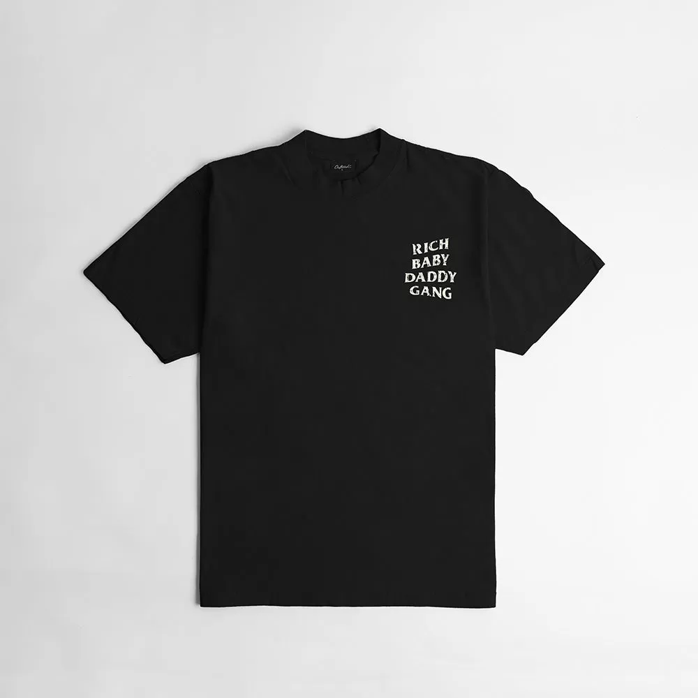 Rich Baby Daddy Gang Oversized T-shirt- Black