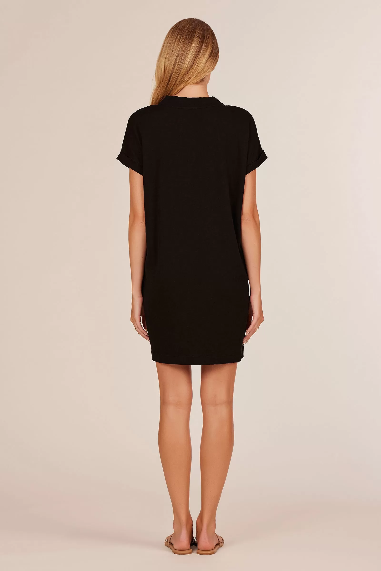 Rolled Cuff T-Shirt Dress