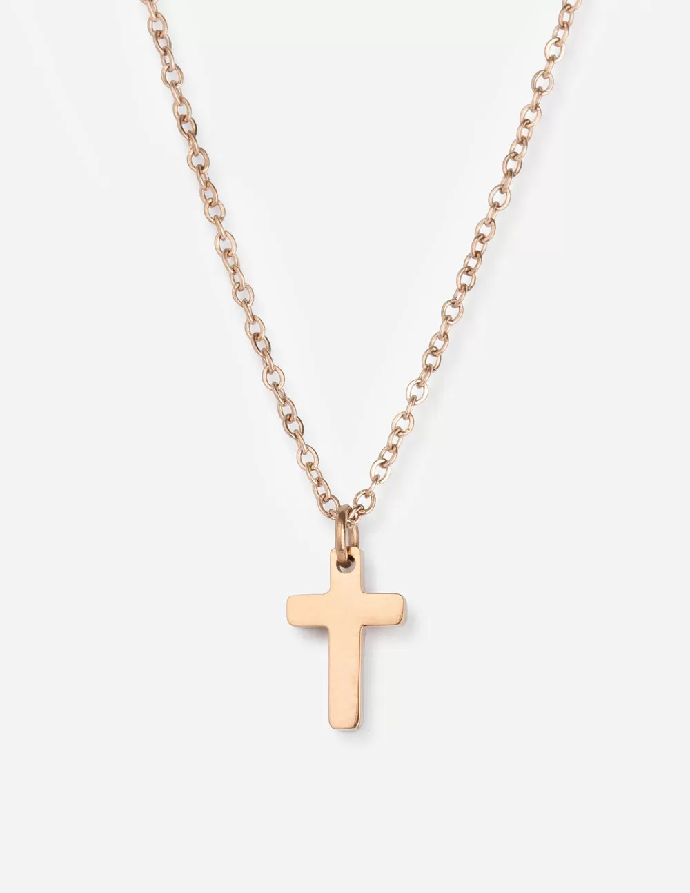 Rose Gold Cross Necklace