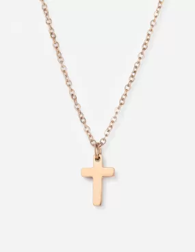 Rose Gold Cross Necklace