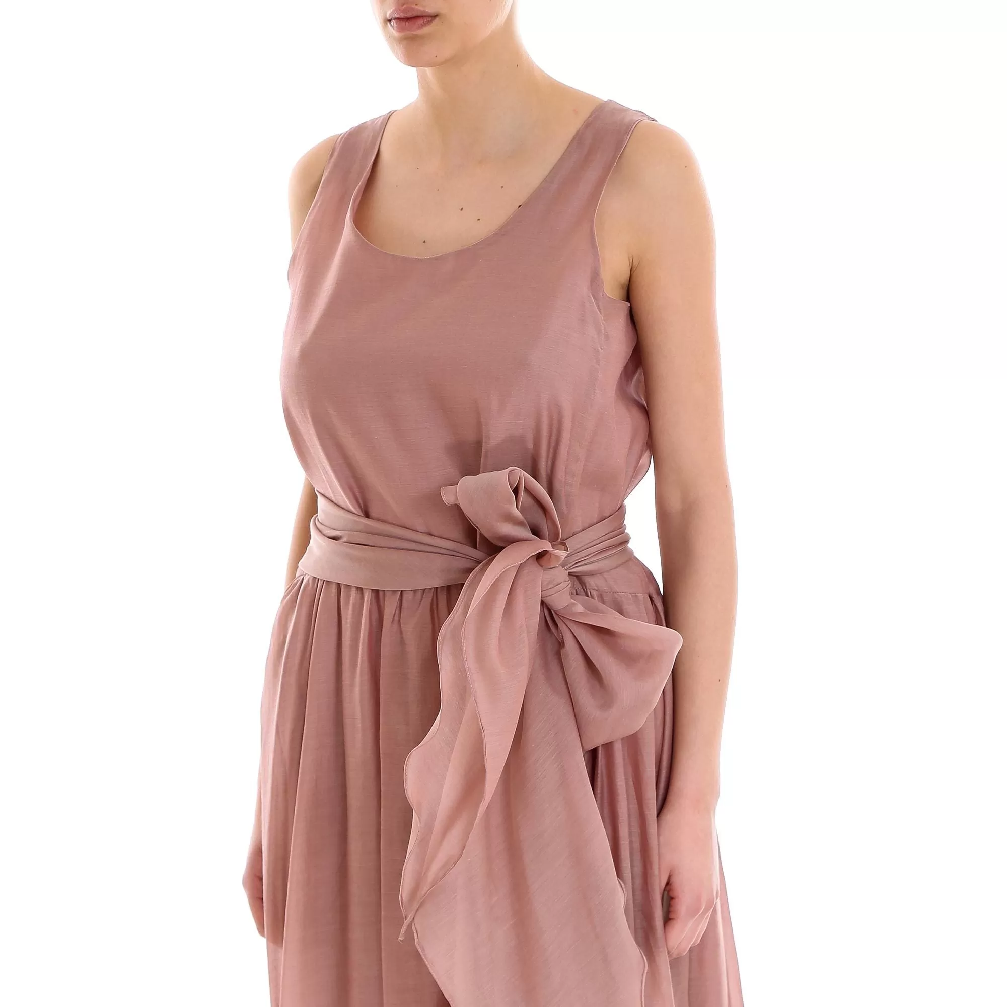 'S Max Mara Manche Belted Ruffle Dress