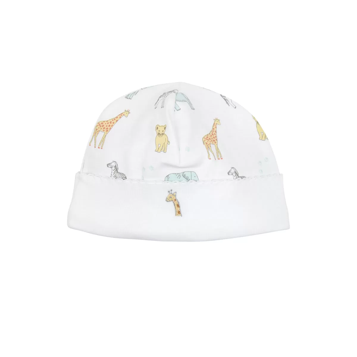 Safari Animals Embroidery and Printed Hat | Baby Unisex