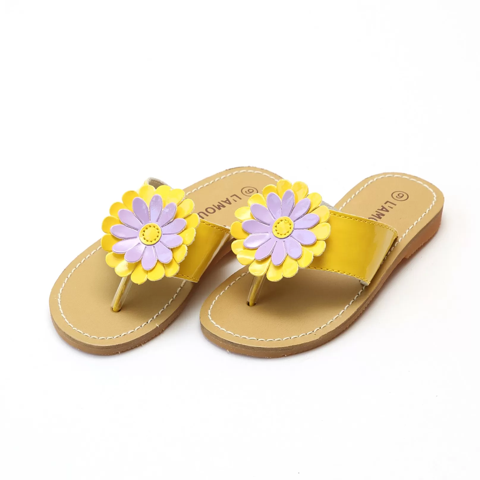 Savannah Patent Flower Thong Sandal