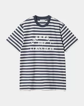 Scotty Stripe Athletic T- Shirt | Blue / Sonic Silver