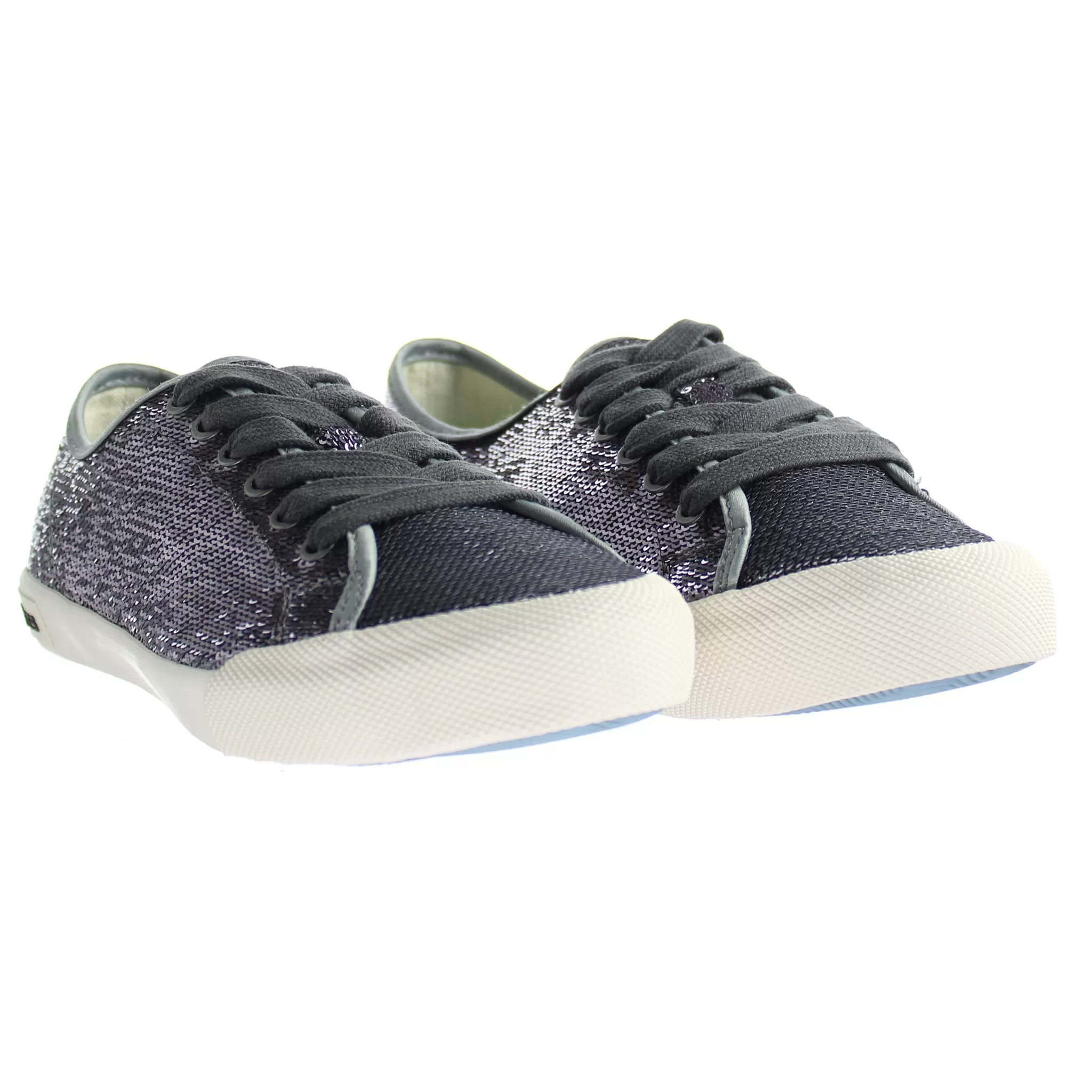 Seavees Monterey Sneaker Standard Pewter Woven Sequins Purple Womens Shoes