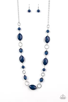 Shimmer Simmer Blue-Necklace