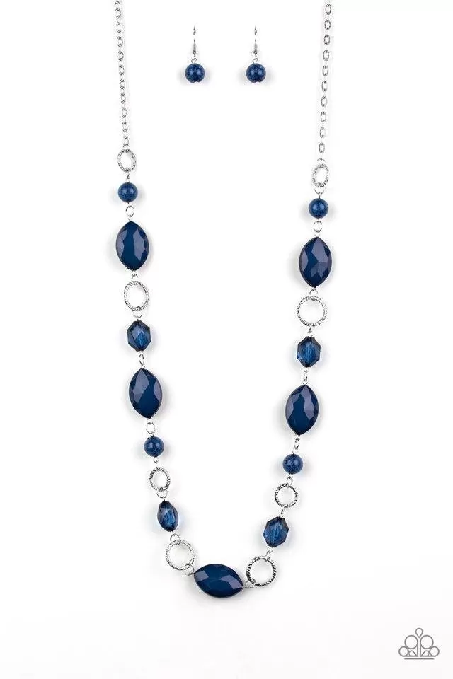 Shimmer Simmer Blue-Necklace