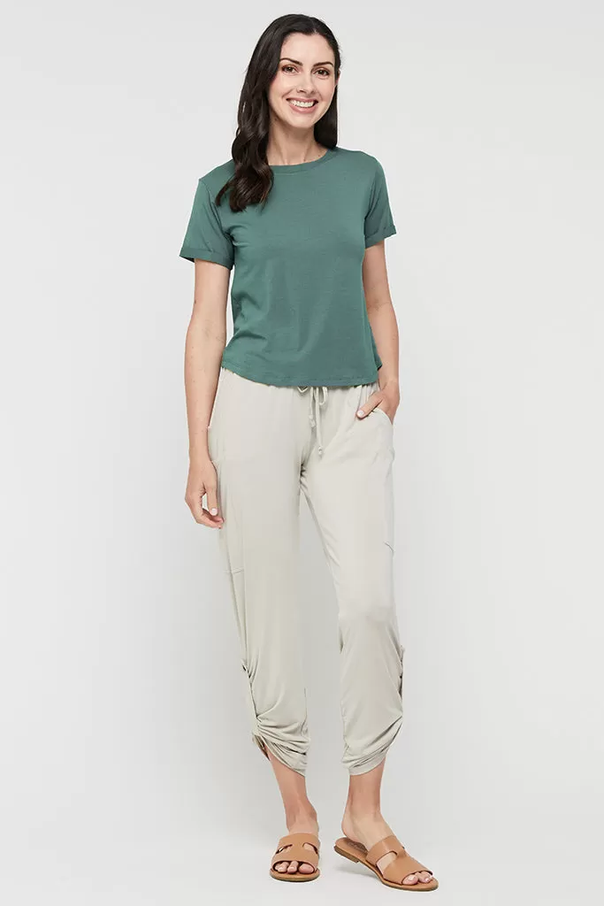 Shorter Bamboo Tee - Silver Pine