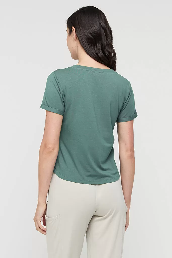 Shorter Bamboo Tee - Silver Pine