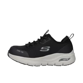 Skechers Womens Arch Fit Ebinal Composite Toe Black Grey