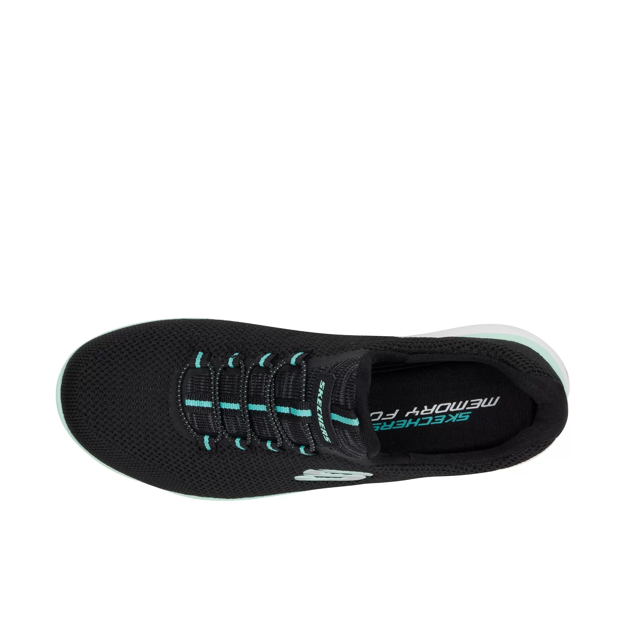 Skechers Womens Summits Cool Classic Black Turquoise