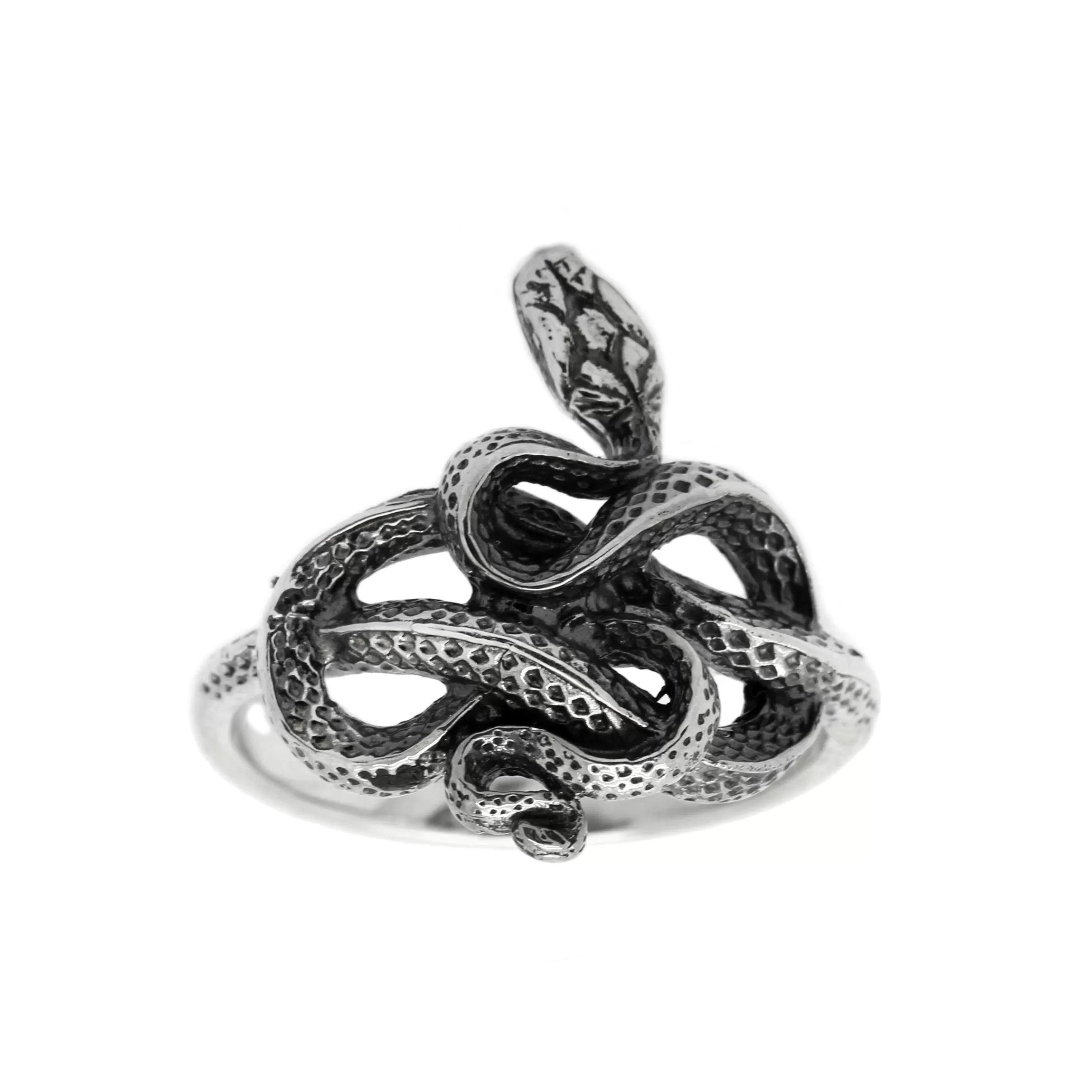 Snake Serpent Womens Ring Sterling Silver