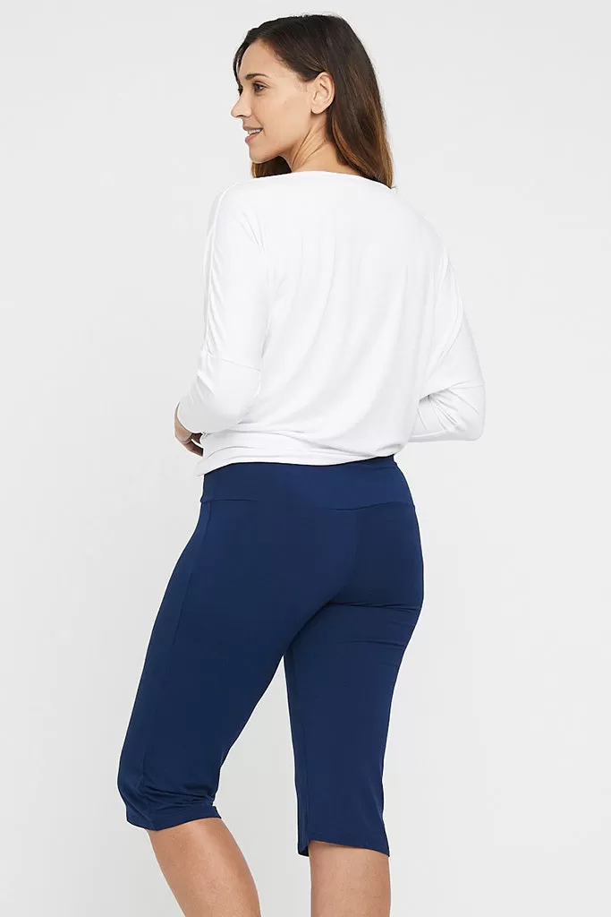 Softline Crop Pants - Navy