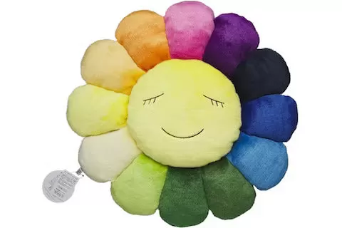 Takashi Murakami Flower Plush 60 CM Rainbow/Yellow