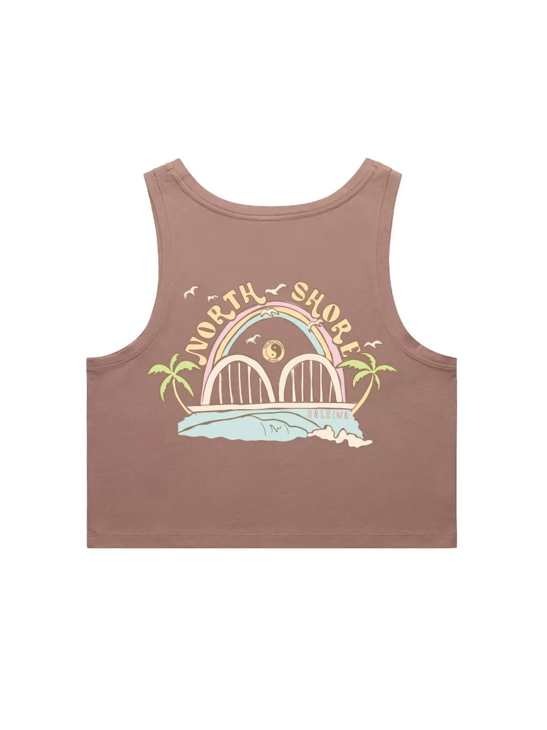 T&C Surf North Shore Days Crop Singlet Tank