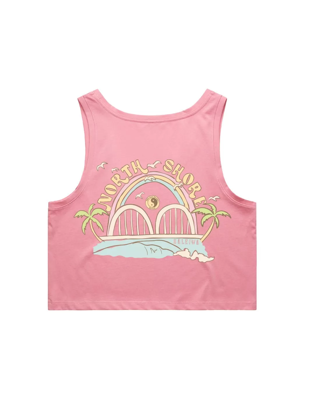 T&C Surf North Shore Days Crop Singlet Tank