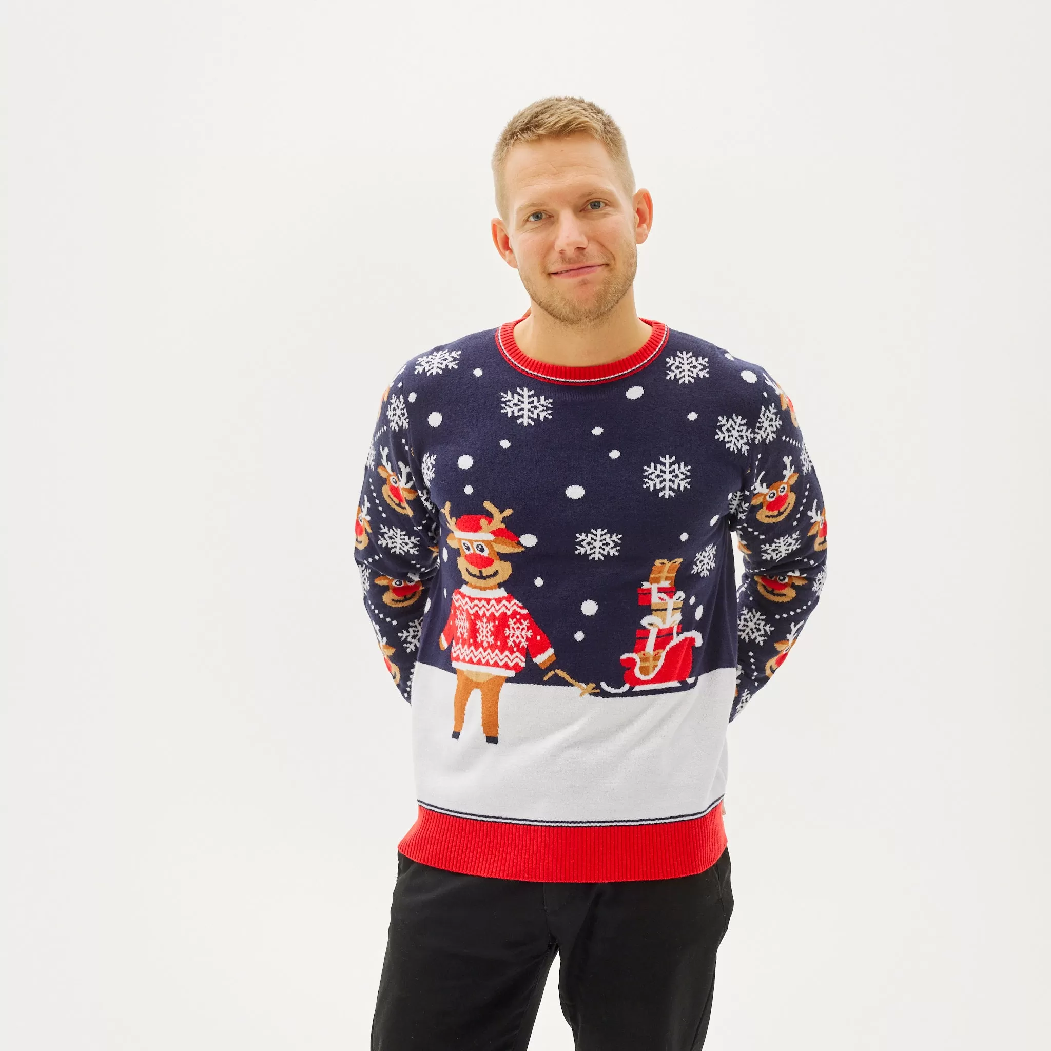 The Bringing Christmas Gifts Sweater - Herre