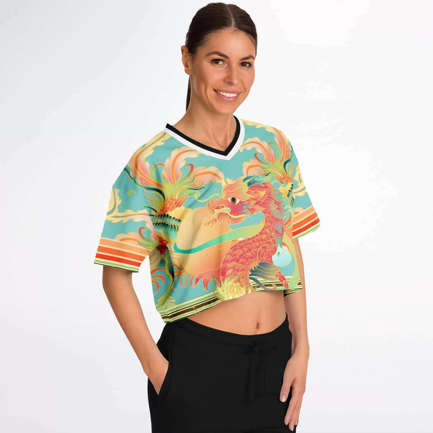 The Koi Dragon Crop Jersey