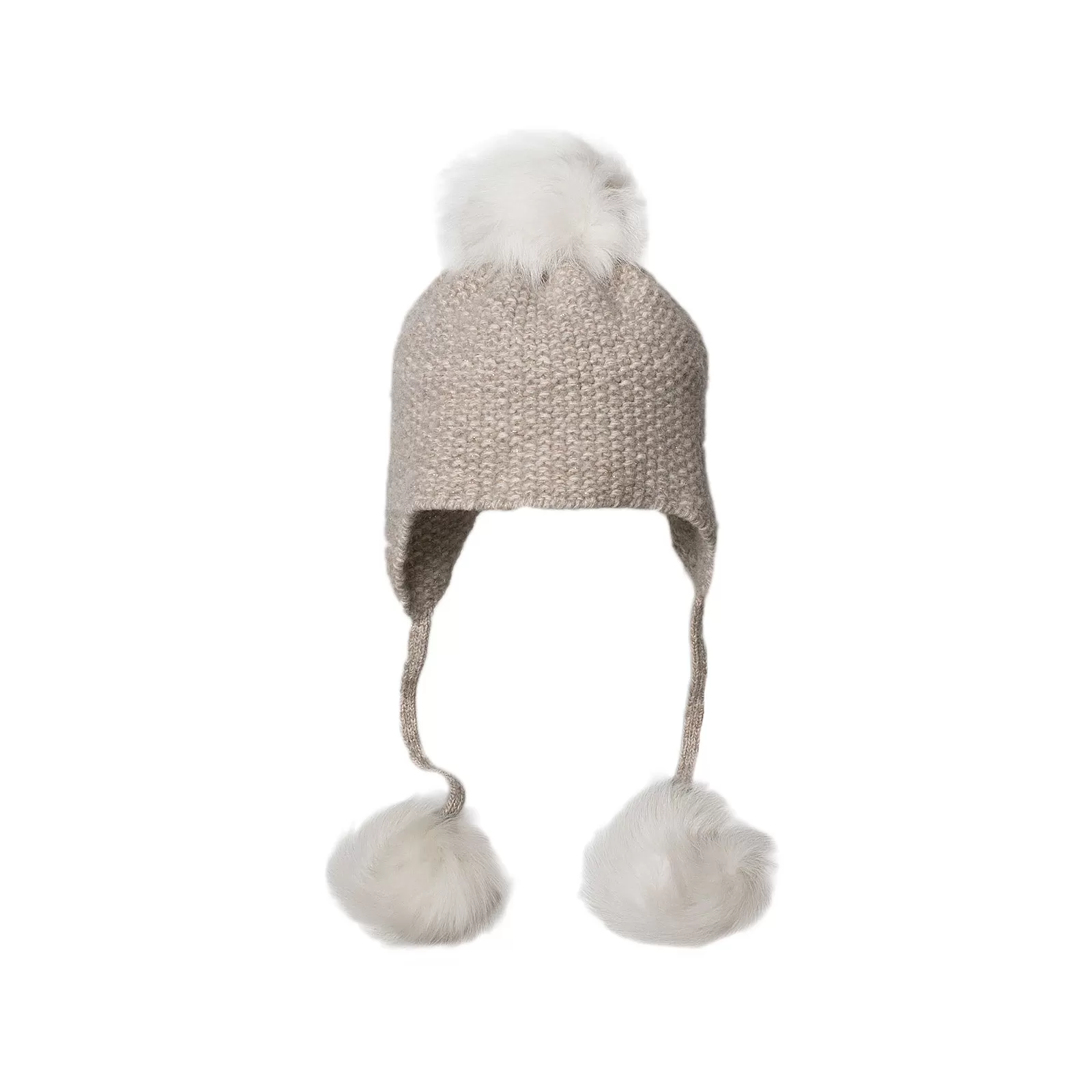 UGG Tri Pom Cashmere Oatmeal Heather Hat - Women's