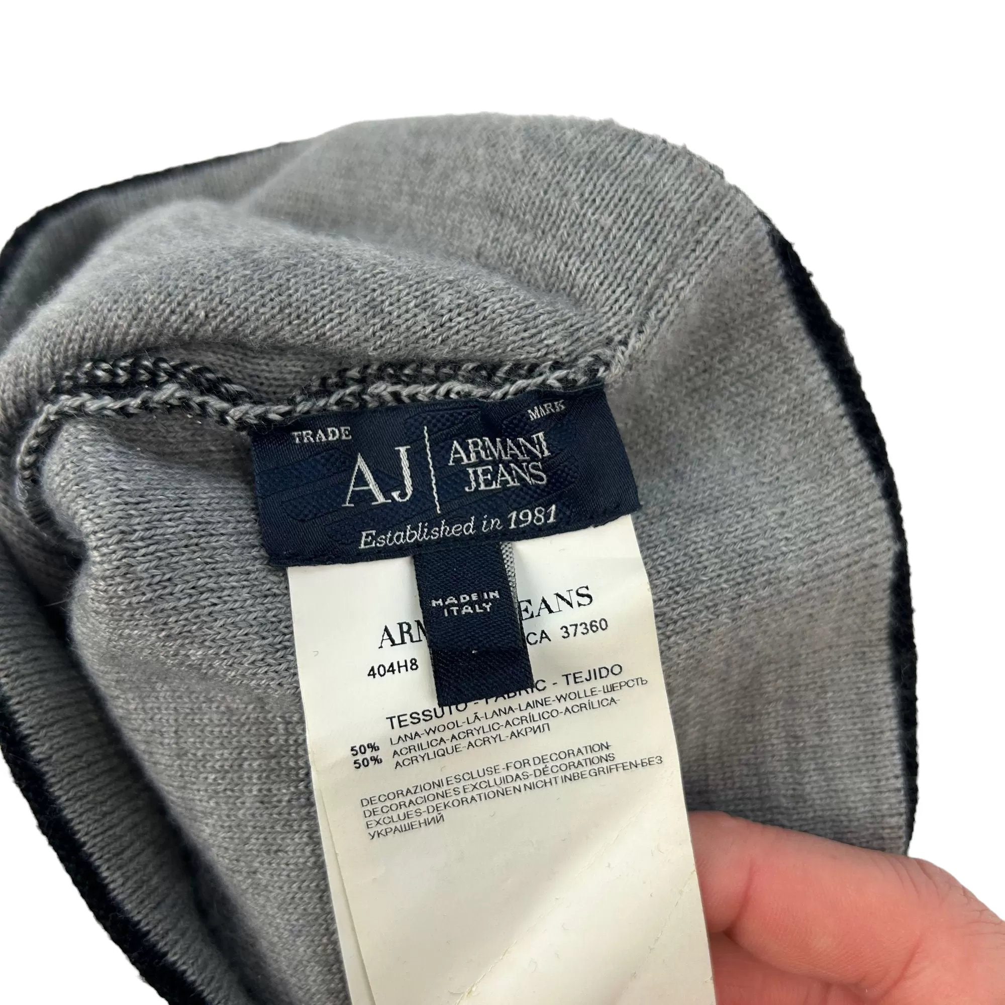 Vintage Armani Jeans Beanie