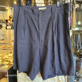 VINTAGE BANANA REPUBLIC Blue Linen Shorts 33