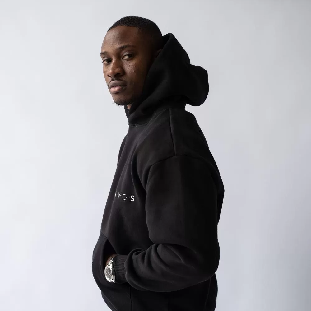 Waves Collection 001 Hoodie (Triple Black)