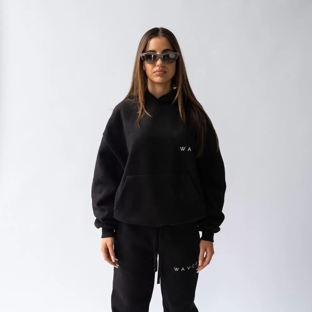 Waves Collection 001 Hoodie (Triple Black)