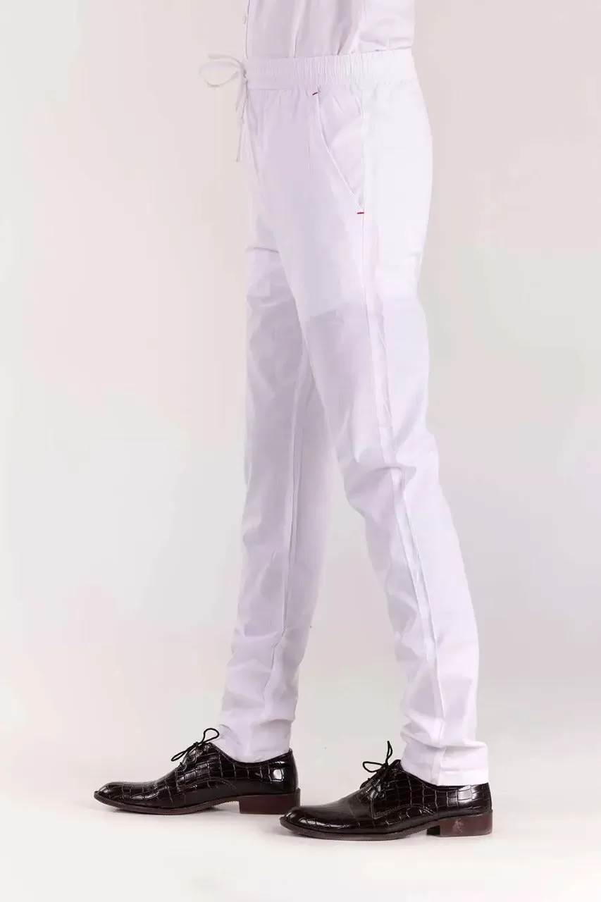 White Basic Trousers