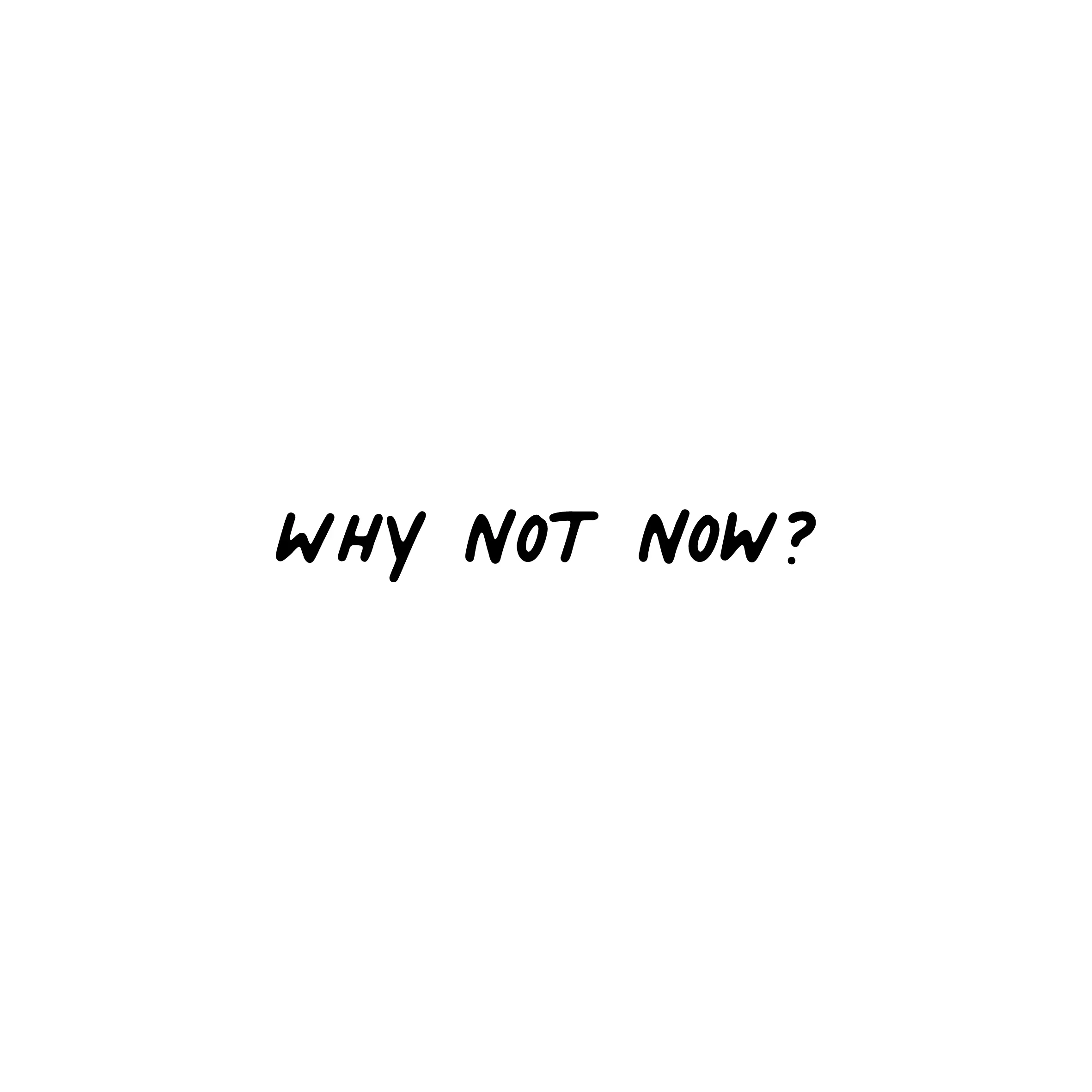 Why not now (Regular T-shirt)