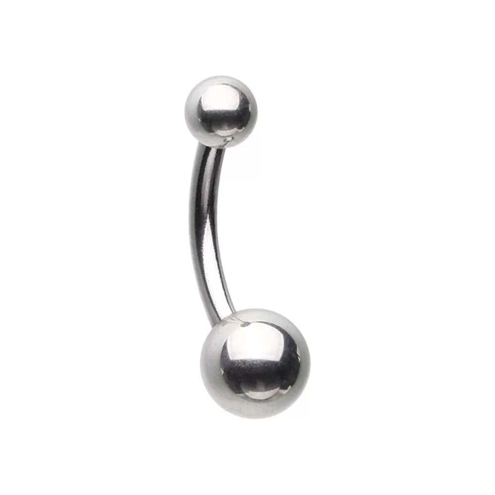 WILDKLASS Basic Steel Double Ball Belly Button Ring