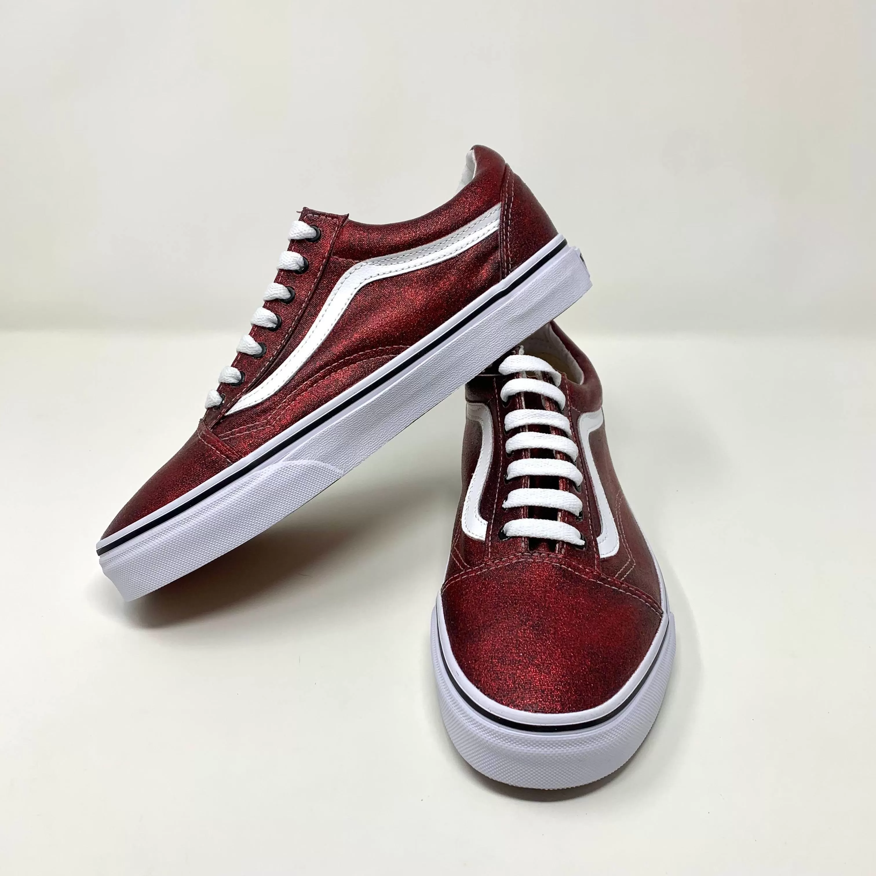 Wine Glitter Old Skool Vans