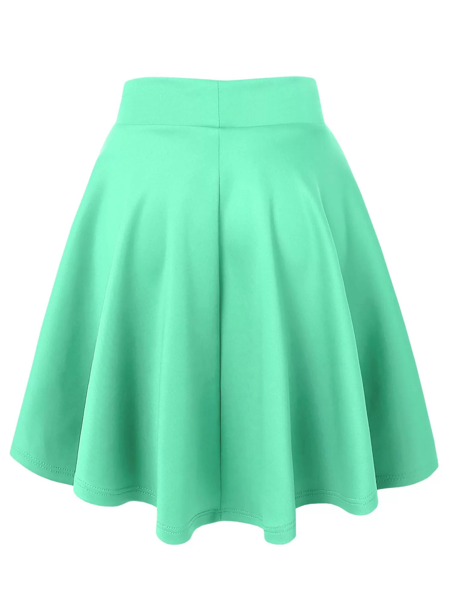 Women's Basic Versatile Stretchy Flared Casual Skater Skirt