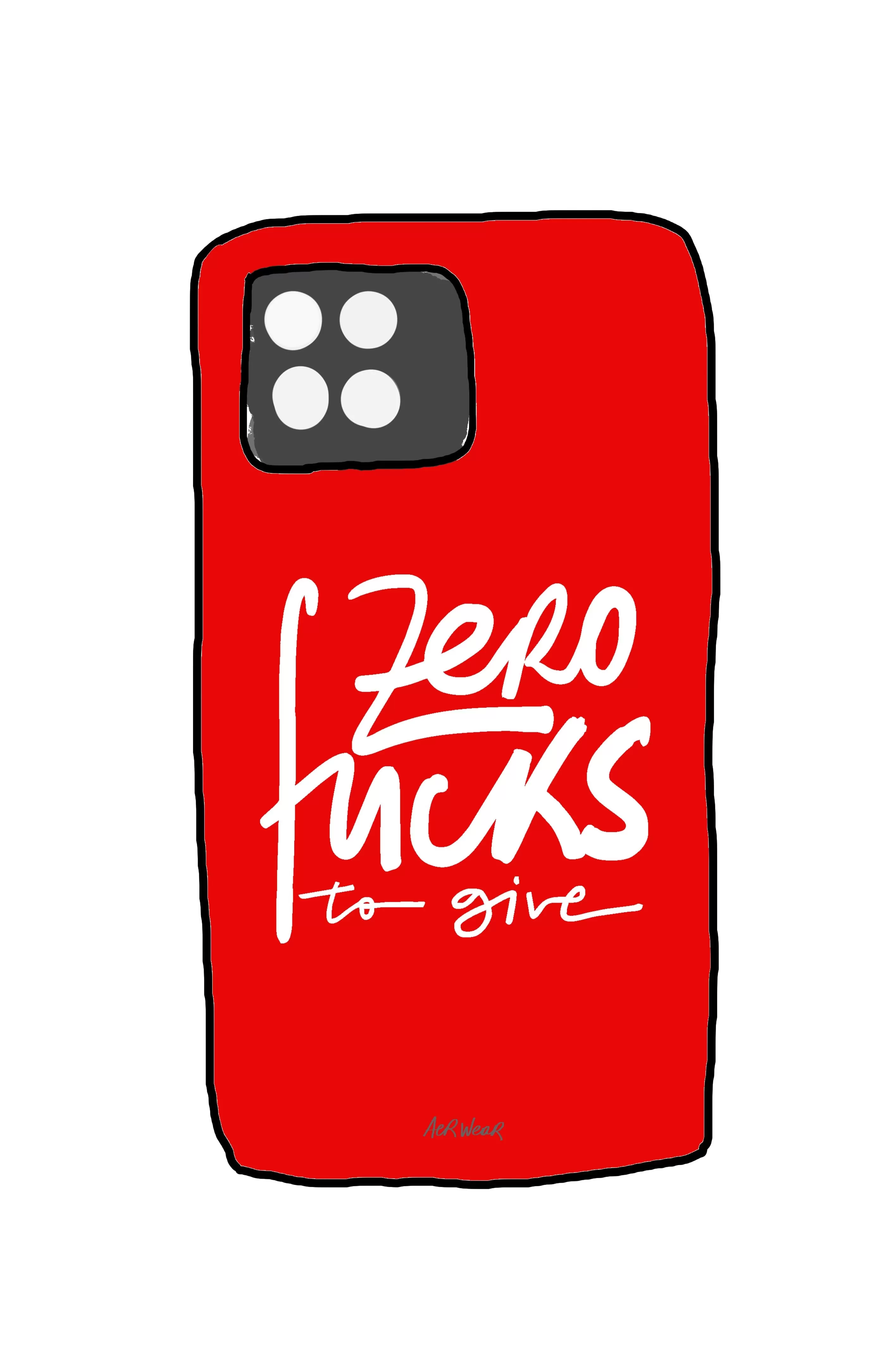 Zero Fucks To Give. PHONE CASE